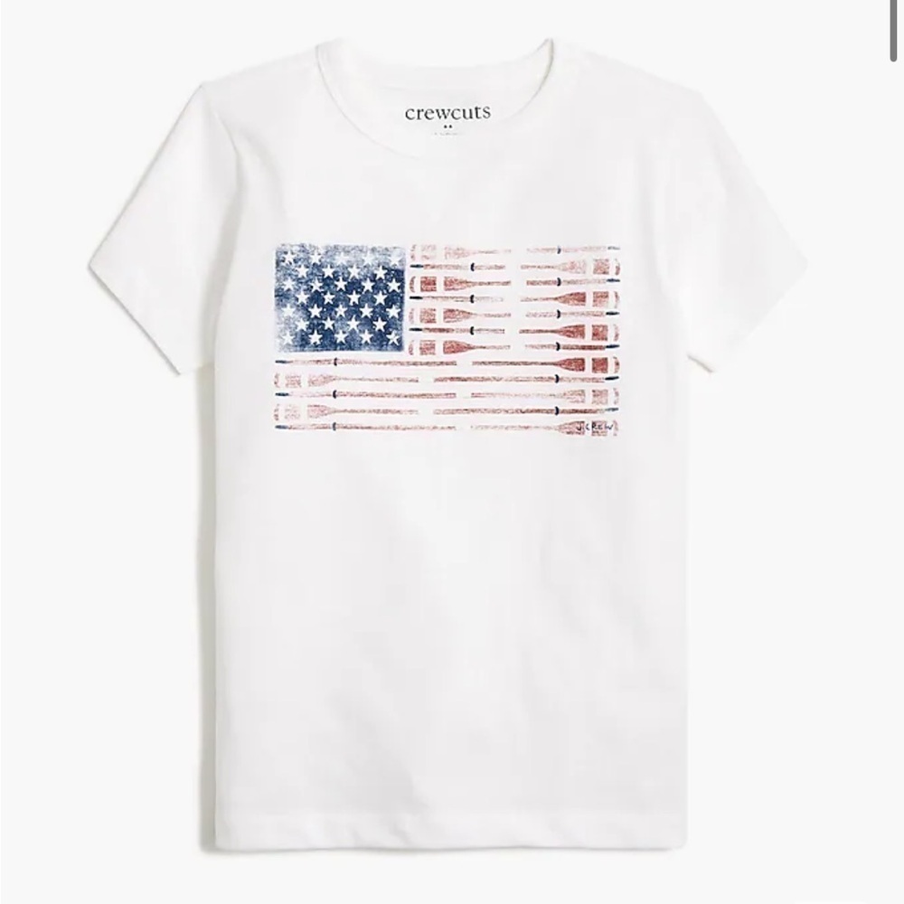 J crew Boys' oars graphic tee nwot